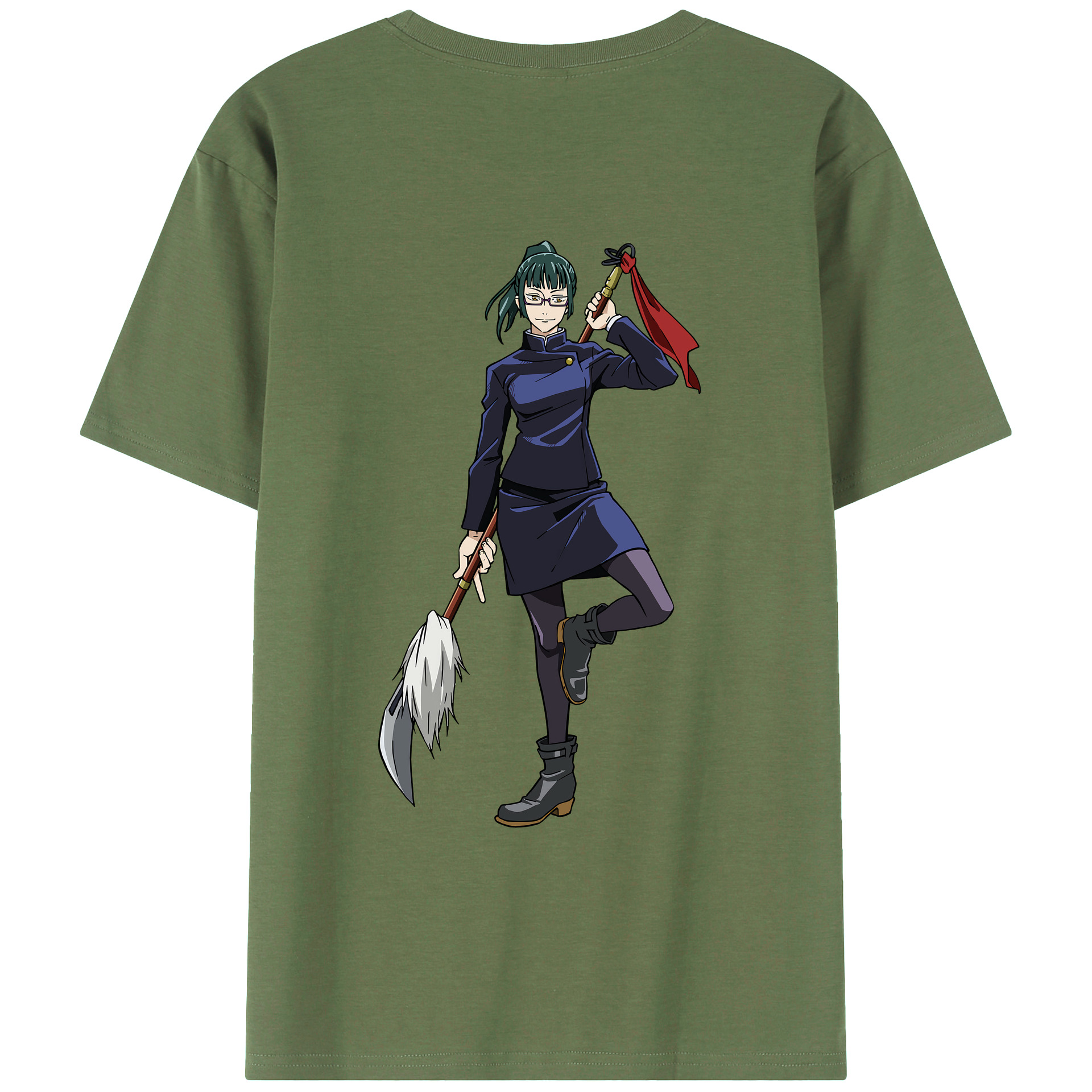（画像用） 呪術廻戦 Jujutsu Kaisen 綿100％ メンズ半袖Tシャツ（バックプリント） 通気性